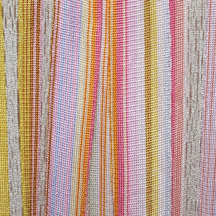 Pre Owned Missoni Multicolor Stripe Knit Flared Mini Dress S