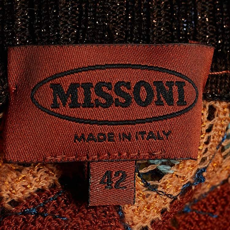 Pre Owned Missoni Multicolor Wool Sequined Sweater M
