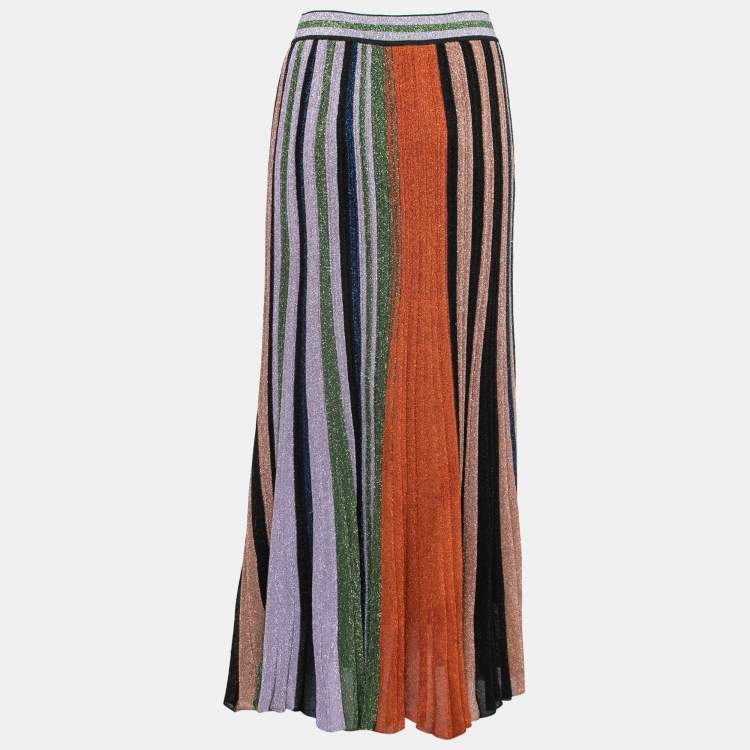 Louis Vuitton Pleated Skirts Medium Long Maxi Skirts