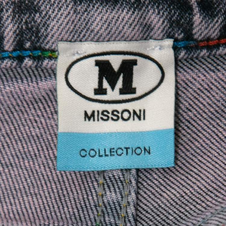 Pre Owned Missoni Purple Denim Mom Jeans M Waist 28"