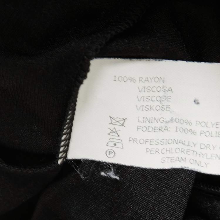 Pre Owned Missoni Black Patterned Knit Sleeveless Maxi Dress S