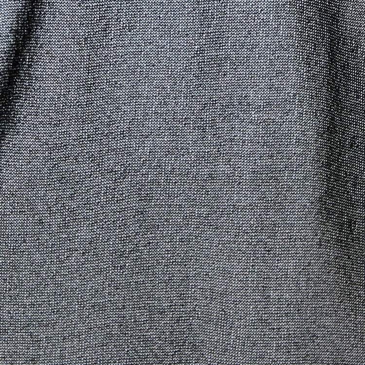 Pre Owned Missoni Black Lurex Knit Open Front Long Shrug M