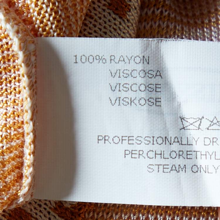 Pre Owned Missoni Brown Knit Sleeveless Tank Top M
