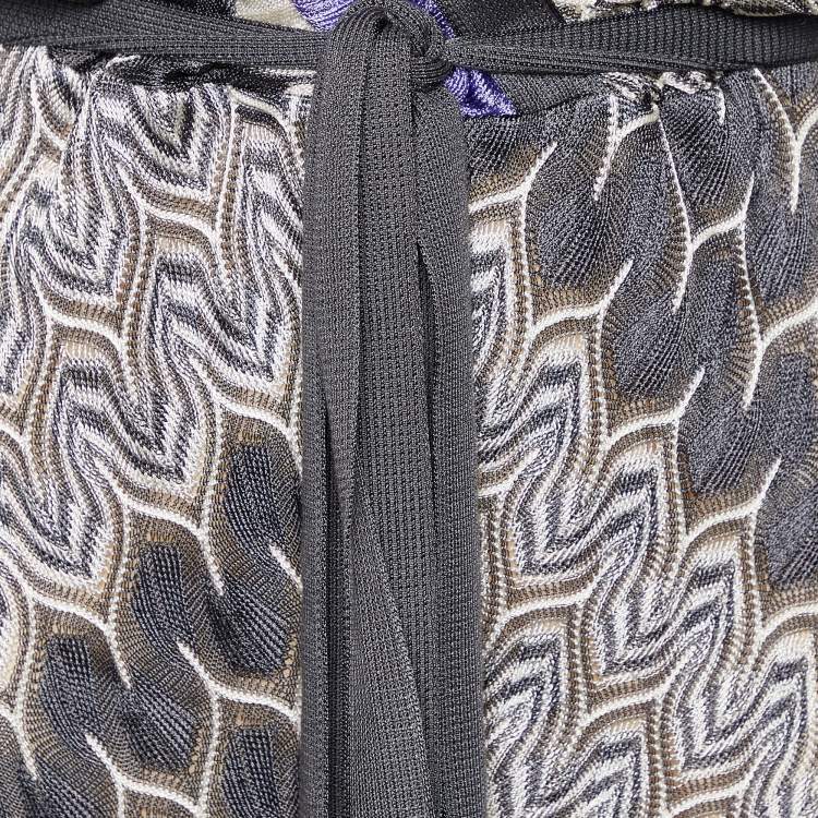 مملوكة مسبقًا Missoni Multicolour Patterned Knit Sleeveless Maxi Dress M