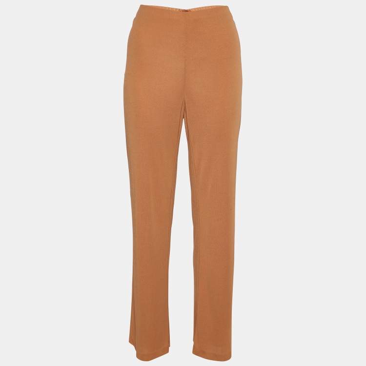 Pre Owned Missoni Light Brown Knit Parallel Pants M