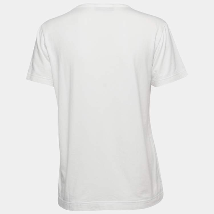 Pre Owned Missoni White Jersey Portofino Print T-Shirt XS
