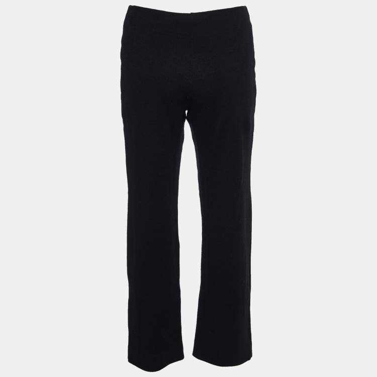 Pre Owned Missoni Black Knit Straight Fit Trousers M