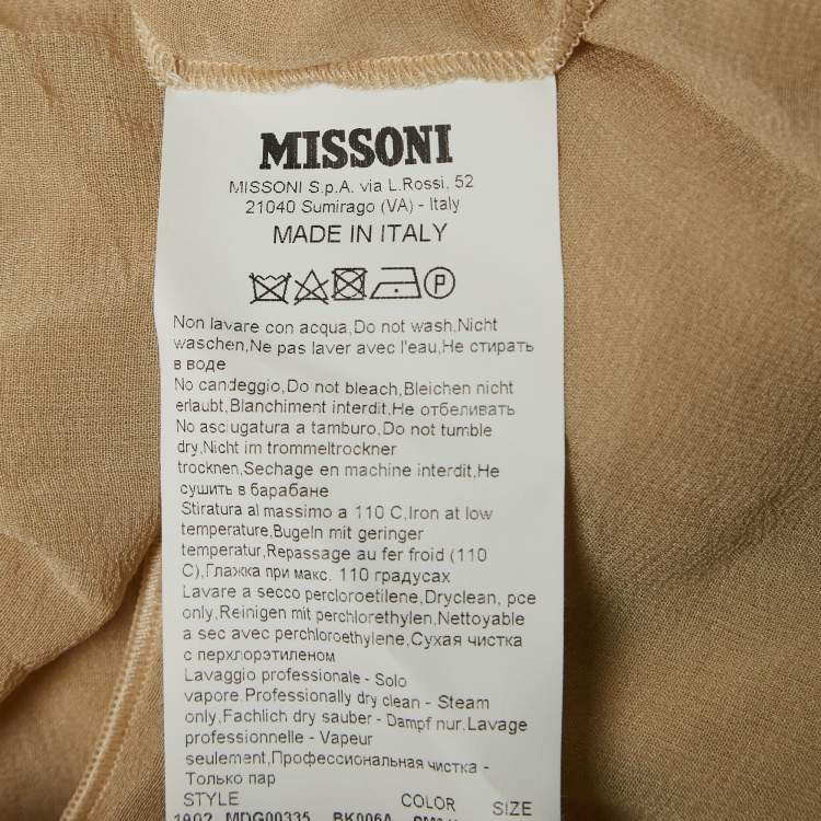 Pre Owned Missoni Multicolor Sequin Embellished Lurex Knit One Shoulder Maxi Dress S