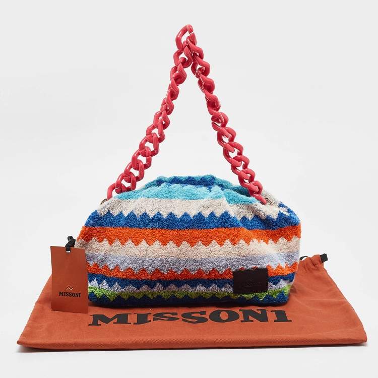 Pre Owned Missoni Multicolor Fabric Shoulder Bag