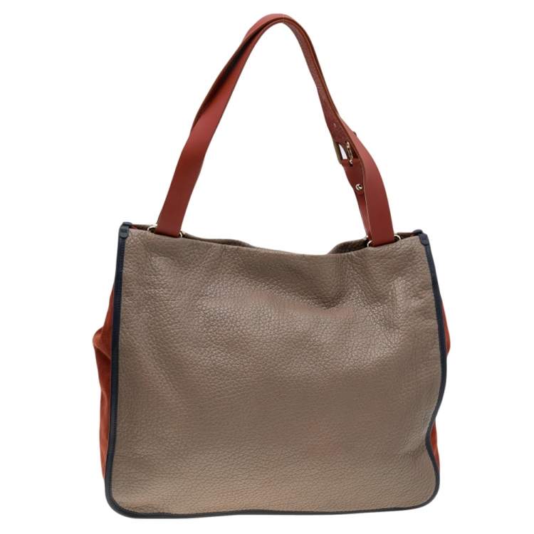 Pre Owned Missoni Tri Color Leather Tote