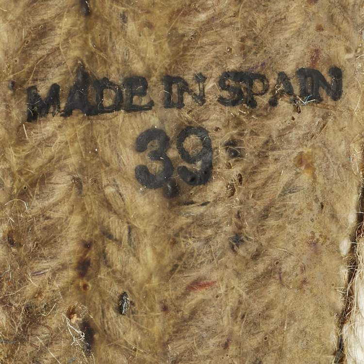 Pre Owned Missoni Size 39 Blue/White Brocade Fabric Wedge Slingback Sandals