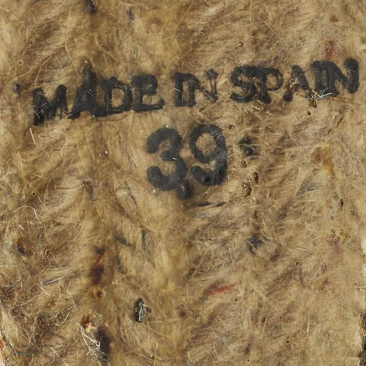 Pre Owned Missoni Size 39 Blue/White Brocade Fabric Wedge Slingback Sandals