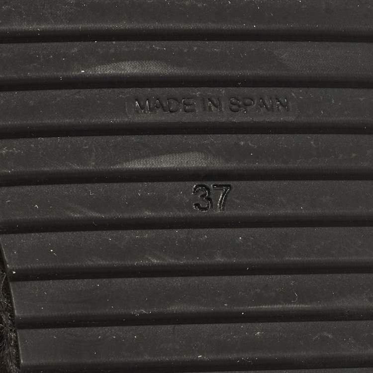 Pre Owned Missoni Size 37 Multicolor Fabric Wedge Ankle Wrap Espadrille Sandals