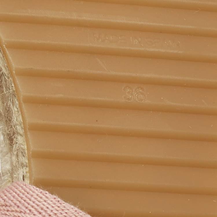 Pre Owned Missoni Size 36 Multicolor Fabric Wedge Ankle Wrap Espadrille Sandals