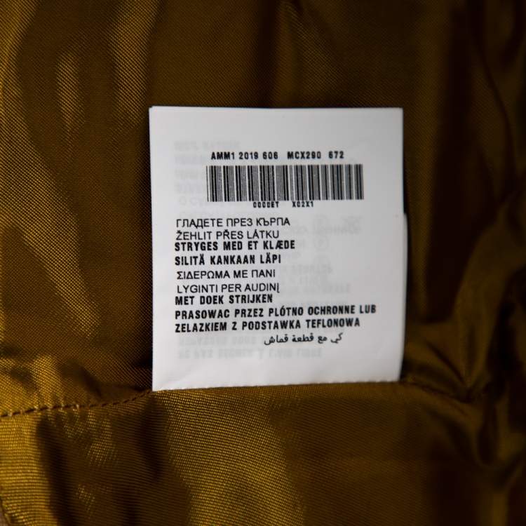 Pre Owned Miu Miu Light Brown Cotton Lace Up Corset Belt 