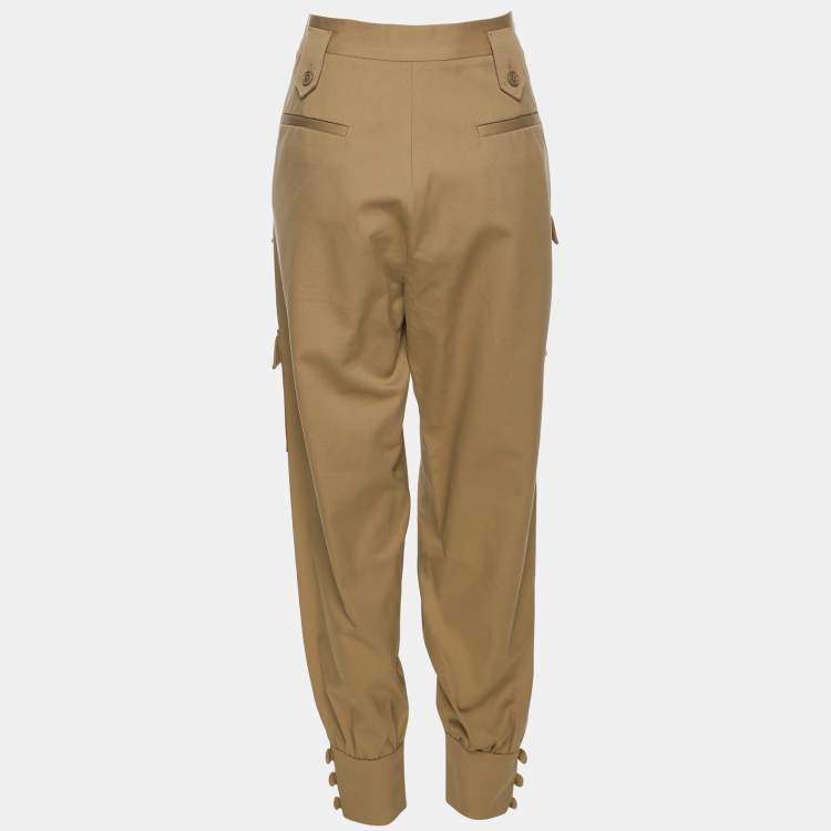Pre Owned Miu Miu Brown Cotton Trouser S