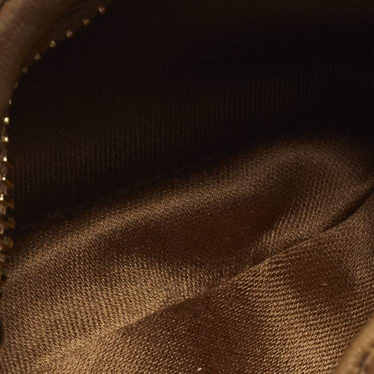 Pre Owned Miu Miu Wander Micro Brown Matelassé Leather Hobo