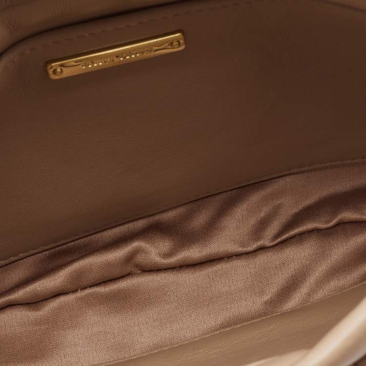 مملوكة مسبقًا Miu Miu Beige Matelassé Leather Shoulder Bag