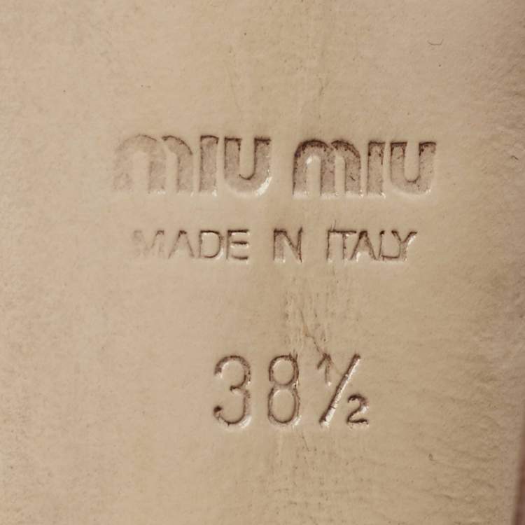 Pre Owned Miu Miu Dusty Pink Suede Platform Pumps Size 38.5