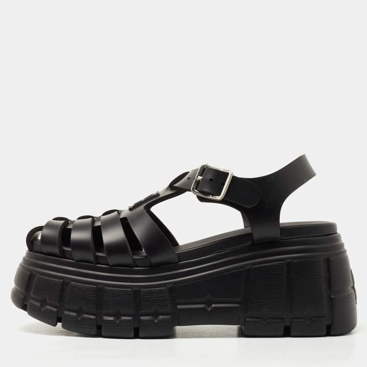 Miu Miu Black Rubber Eva Platform Sandals Size 39 Miu Miu | TLC