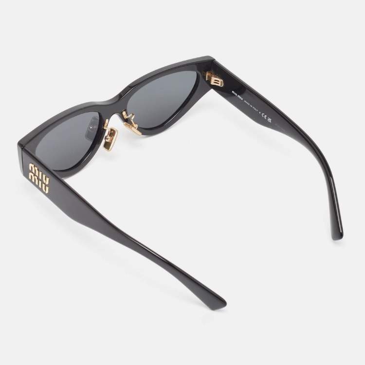Pre Owned Miu Miu Black SMU03Z  Frame Cat Eye Sunglasses