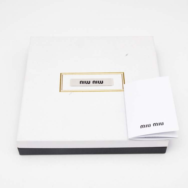 Pre Owned Miu Miu Crystals Silver Tone Headband