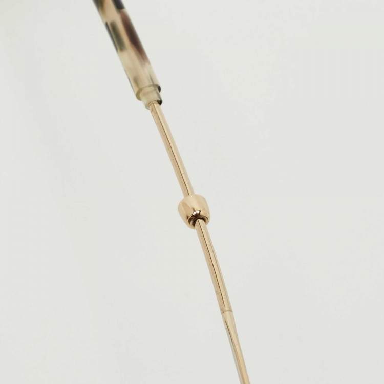 Pre Owned Miu Miu Gold Mirrored SMU 53P Aviator Sunglasses