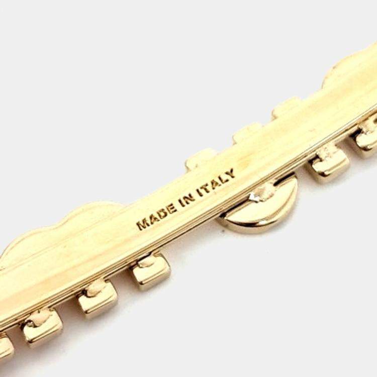 Pre Owned Miu Miu Gold/Red Hairpin