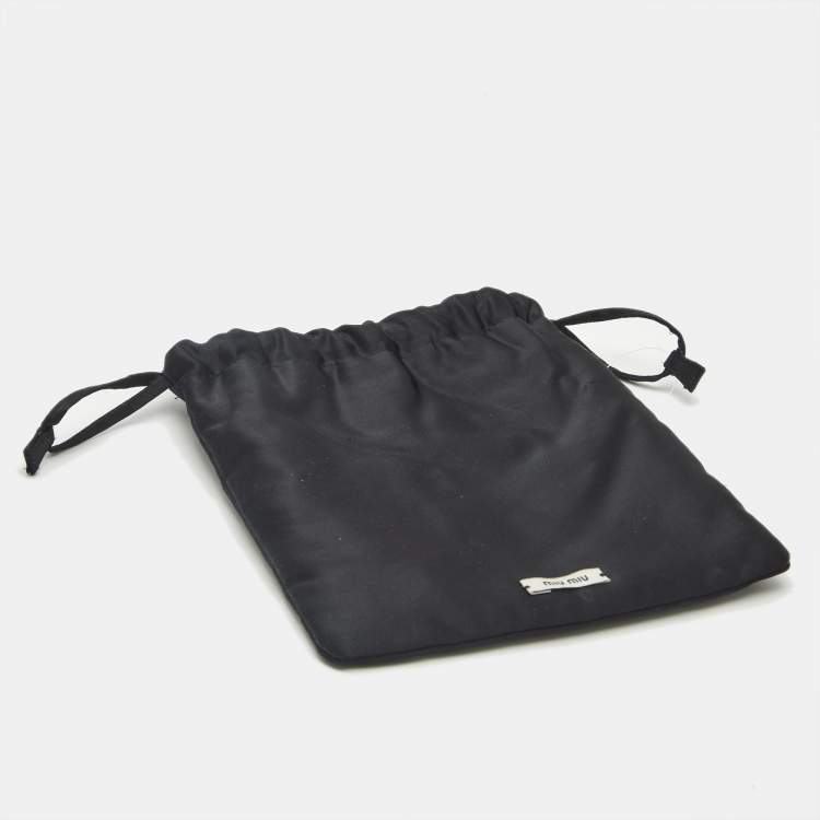 Pre Owned Miu Miu Red Crystals Silver Tone Head Band