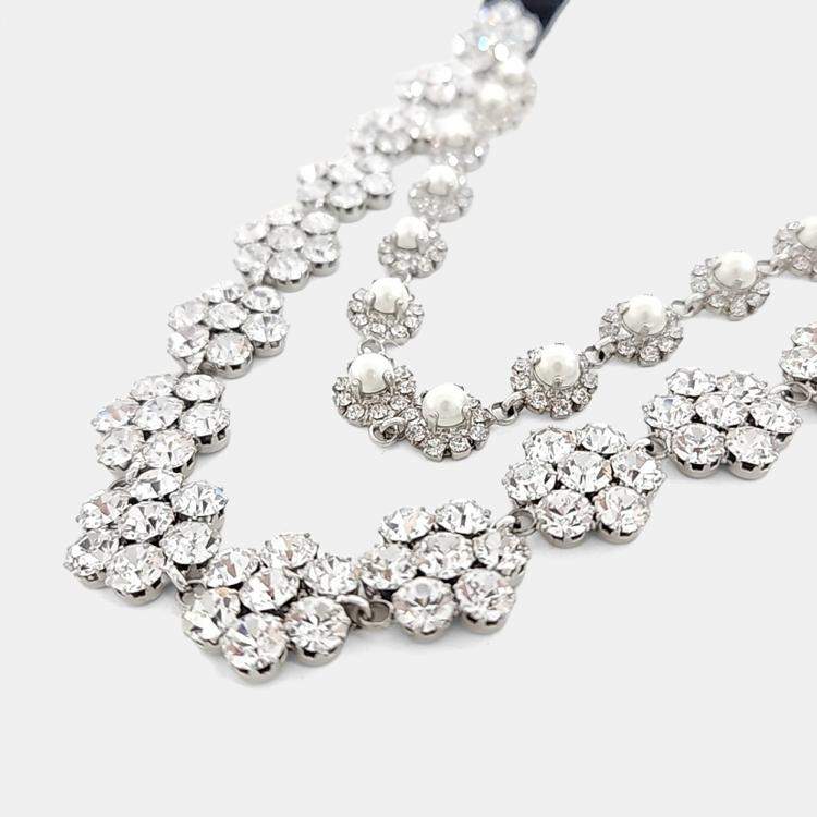 Pre Owned Miu Miu crystal-embellished necklace