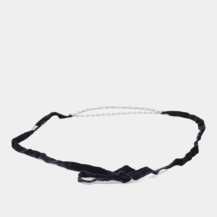 Pre Owned Miu Miu crystal-embellished necklace