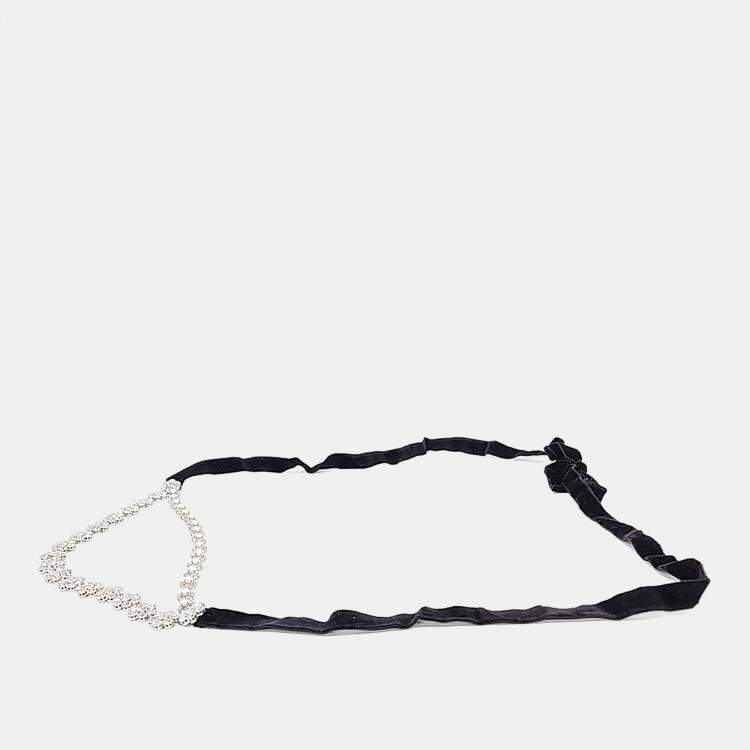 Pre Owned Miu Miu crystal-embellished necklace