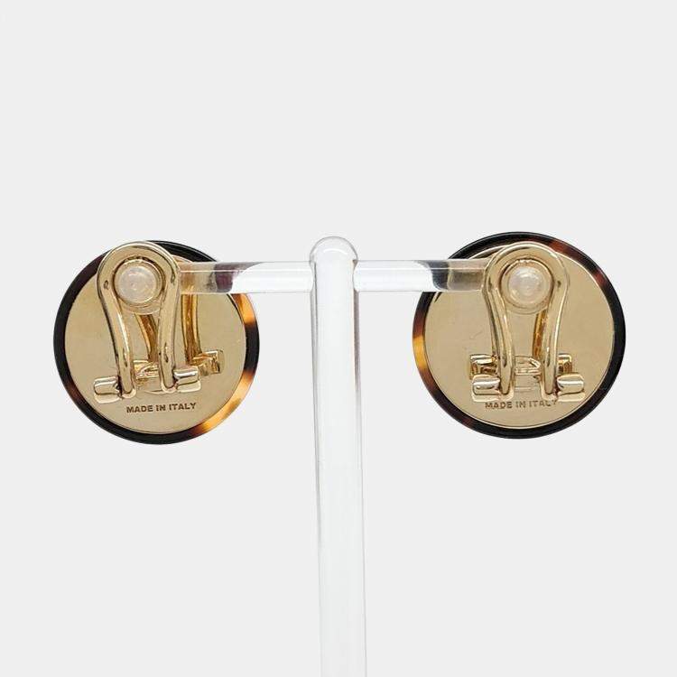 Pre Owned Miu Miu Clip-On Earrings (5IO104)