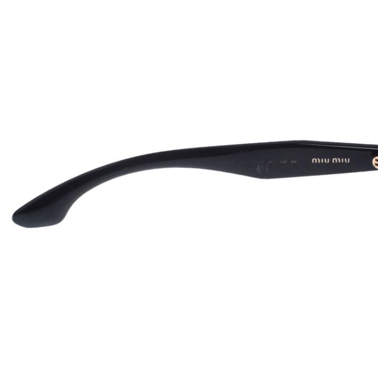 Pre Owned Miu Miu Black/Brown Gradient SMU 54Q Stardust Sunglasses 