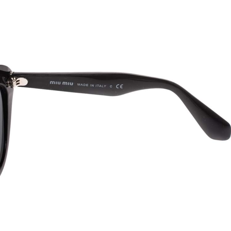 Pre Owned Miu Miu Black SMU01N Cateye Sunglasses