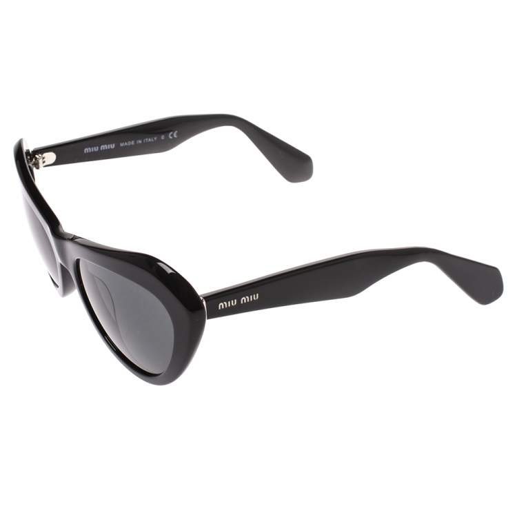 Pre Owned Miu Miu Black SMU01N Cateye Sunglasses