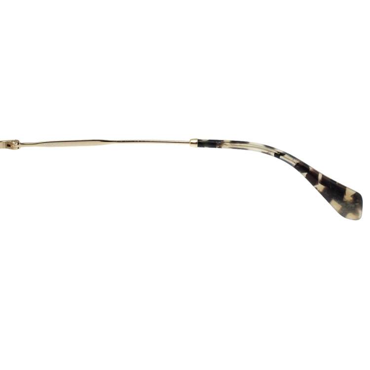 Pre Owned Miu Miu Pale Gold Tone/ Yellow Gradient SMU53P Aviator Sunglasses