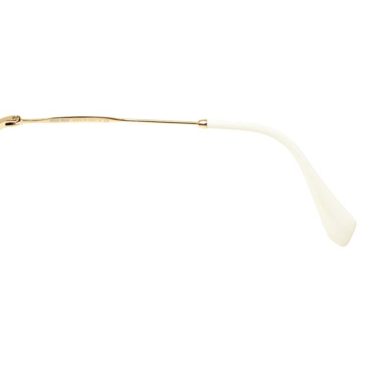 Pre Owned Miu Miu Black Gradient Glitter Reveal Evolution SMURS Round Sunglasses