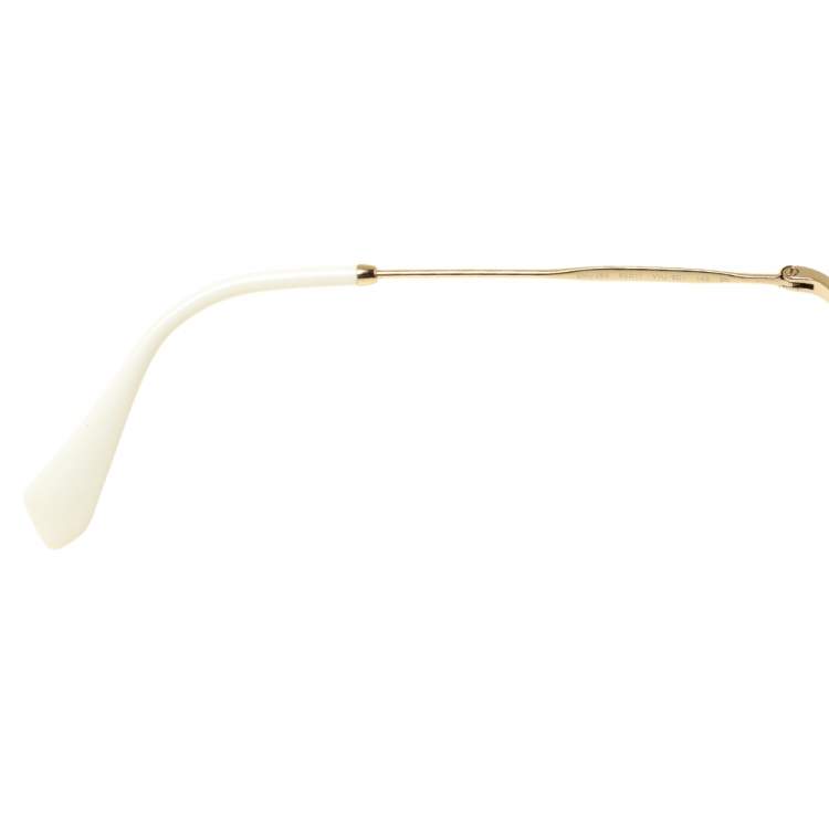 Pre Owned Miu Miu Black Gradient Glitter Reveal Evolution SMURS Round Sunglasses