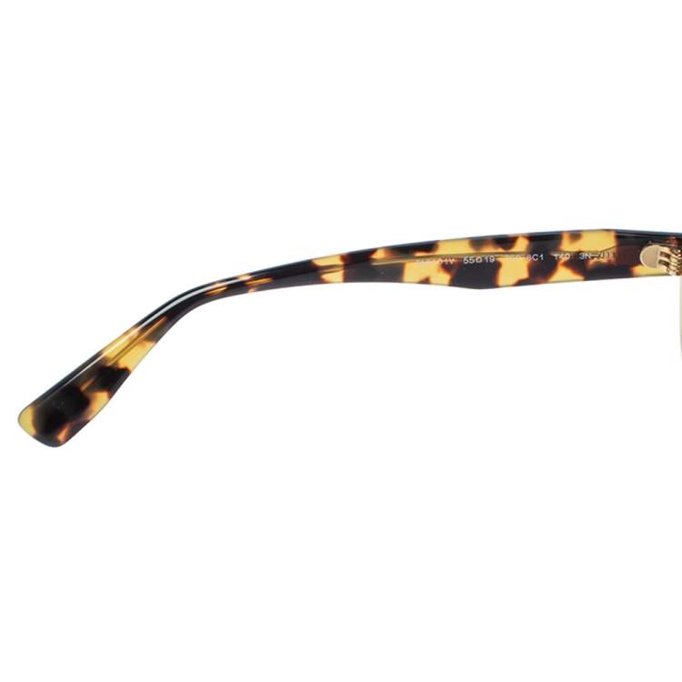 Pre Owned Miu Miu Tortoiseshell/Brown Logo SMU01V Cat-Eye Sunglasses