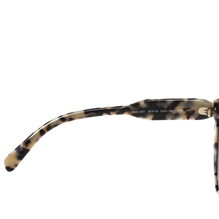 Pre Owned Miu Miu Black/Beige Havana SMU05T Cat Eye Sunglasses