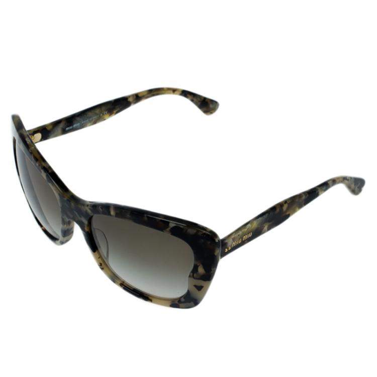 Pre Owned Miu Miu Grey SMU03O Cat Eye Sunglasses