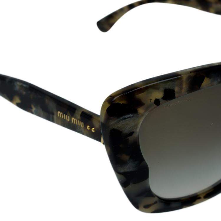 Pre Owned Miu Miu Grey SMU03O Cat Eye Sunglasses