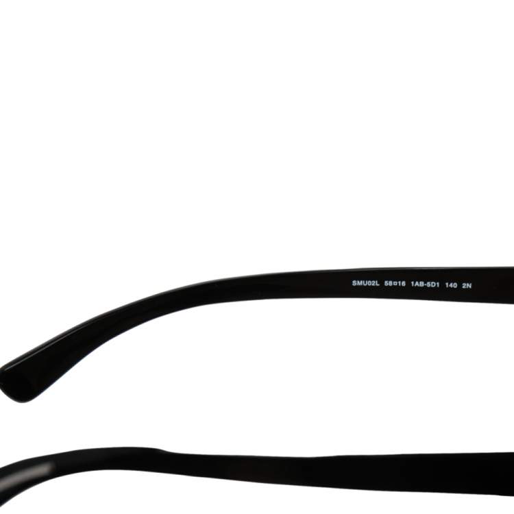 مملوكة مسبقًا Miu Miu Black SMU02L Gradient Rectangle Sunglasses