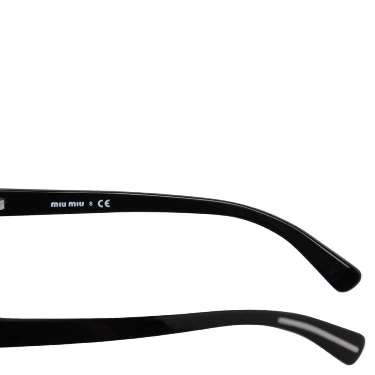 مملوكة مسبقًا Miu Miu Black SMU02L Gradient Rectangle Sunglasses