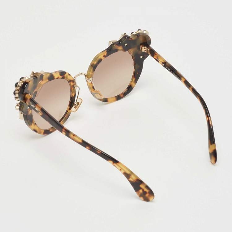 Miu miu discount sunglasses with stones