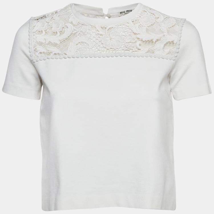 トップス MIU MIU Lace Tops luxury-women-miu-miu-used-
