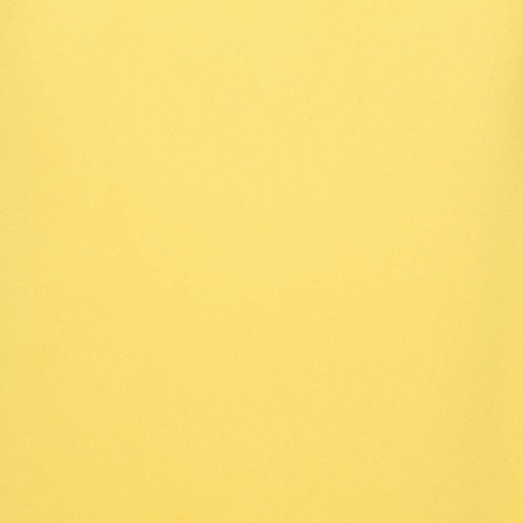 Pre Owned Miu Miu Yellow Crepe Faille Cady Chain Strap Mini Dress M