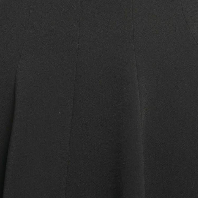 Pre Owned Miu Miu Black Crepe Mini Skirt S
