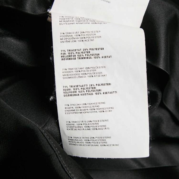 Pre Owned Miu Miu Black Crepe Mini Skirt S